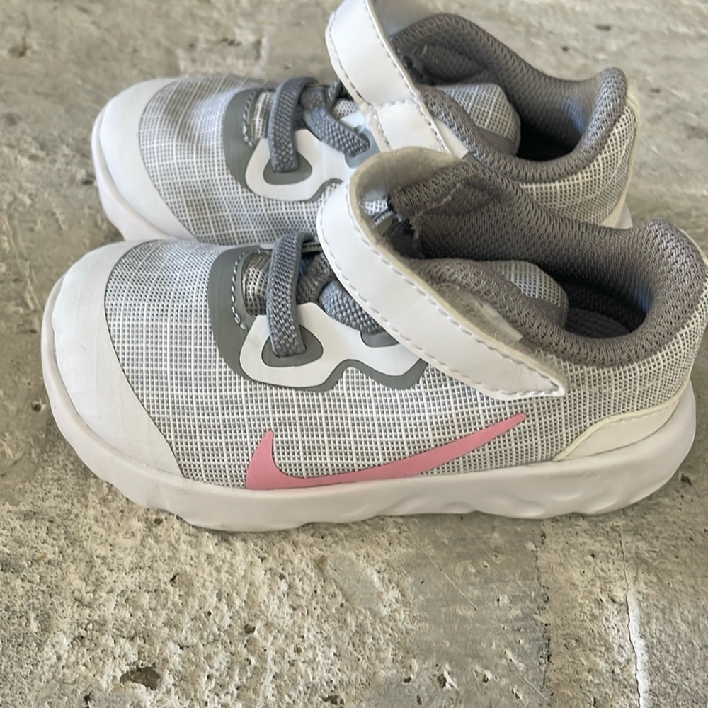 Nike size 5 worn one time white sneakers